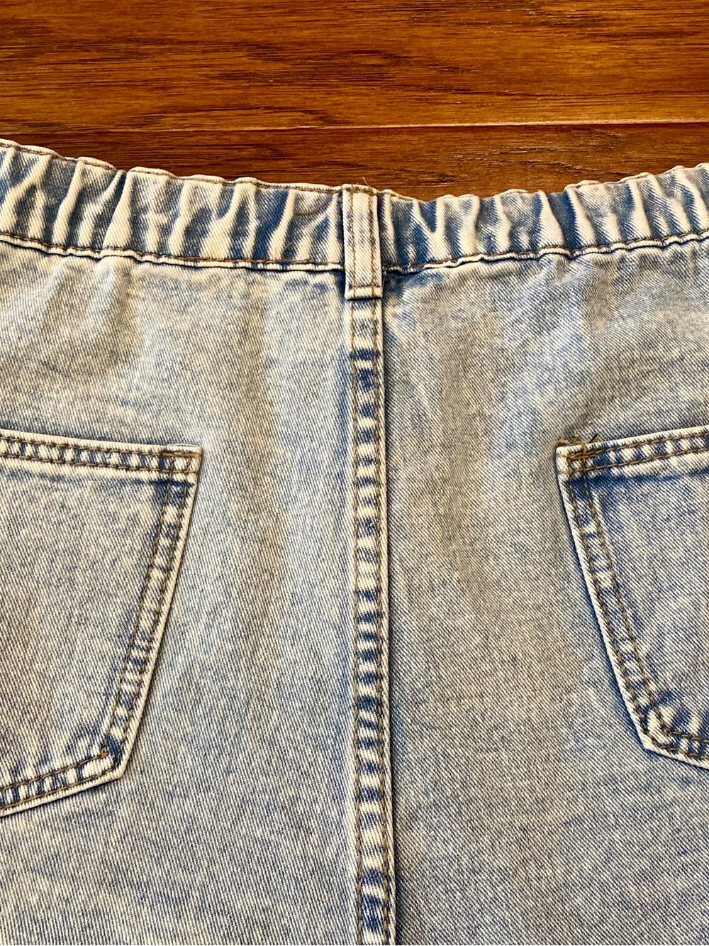 NWOT Savanna Jane‎ Light Blue Denim Shorts with Rhinestone Fringe - Picture 6 of 11